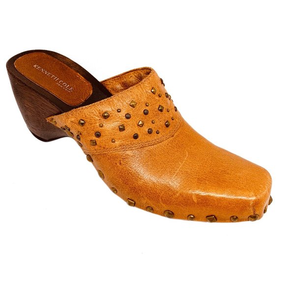 wooden clog mules